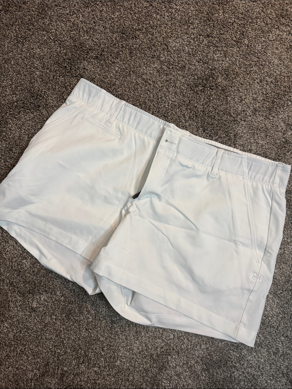 Under Armour Women's White Athletic Performance Shorts
